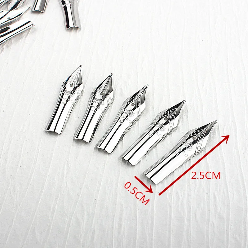 5pc Jinhao 82 Nib Fountain Pen F Nib Stainless Steel Fit for Most Fountain Pen International Standard SIZE 26 NIB 6