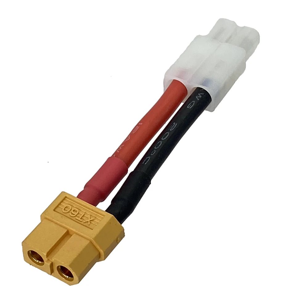 Adaptador De Conector XT60 A Tamiya Para Baterías LiPo - Ideal Para Coches RC, Drones Y Más