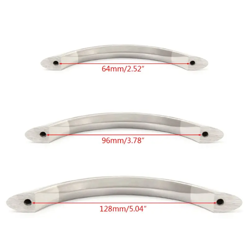Y1UD Modern Furniture Handle Cabinet Handles Knobs Stainless Steel Door Kitchen Knobs Brushed Cabinet Pulls Drawer Hardware
