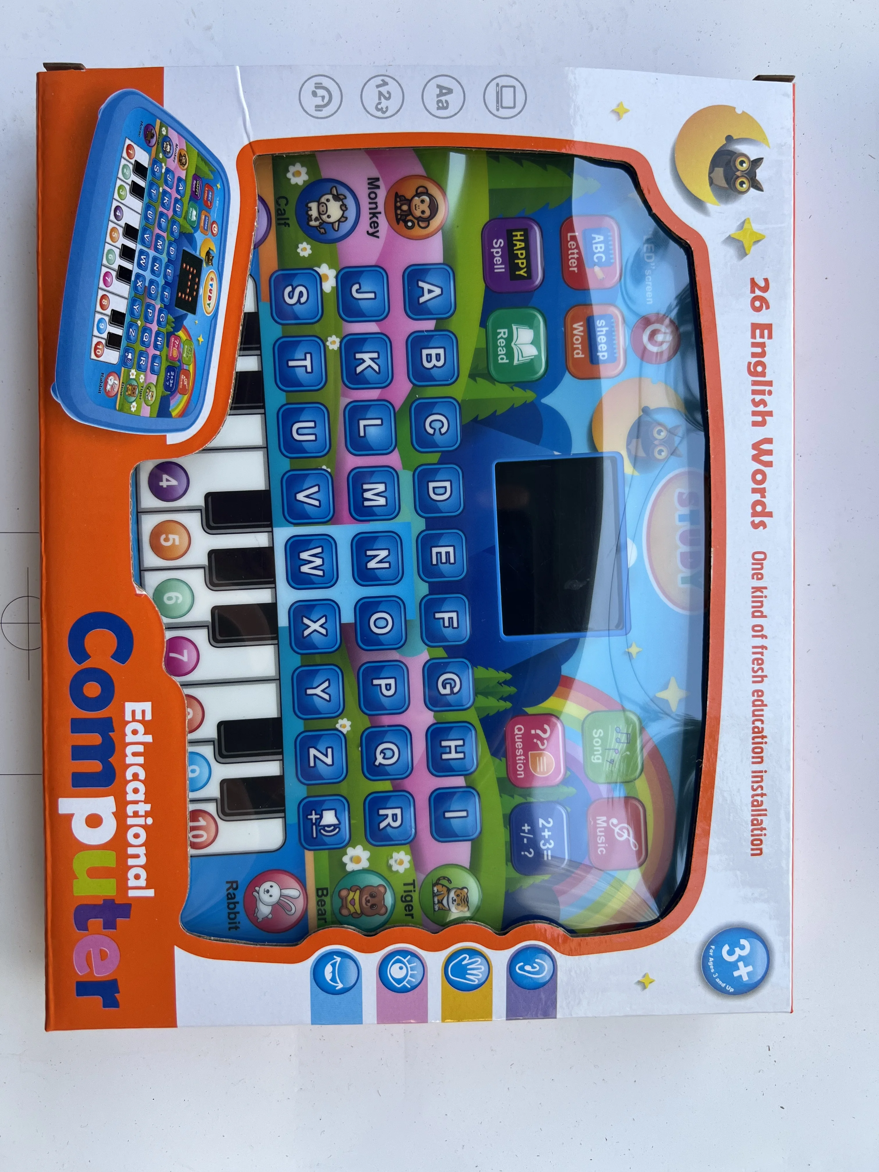 kids cartoon Touch Screen learning toy mini study Pad Tablet Computer Educational gift for kids 6