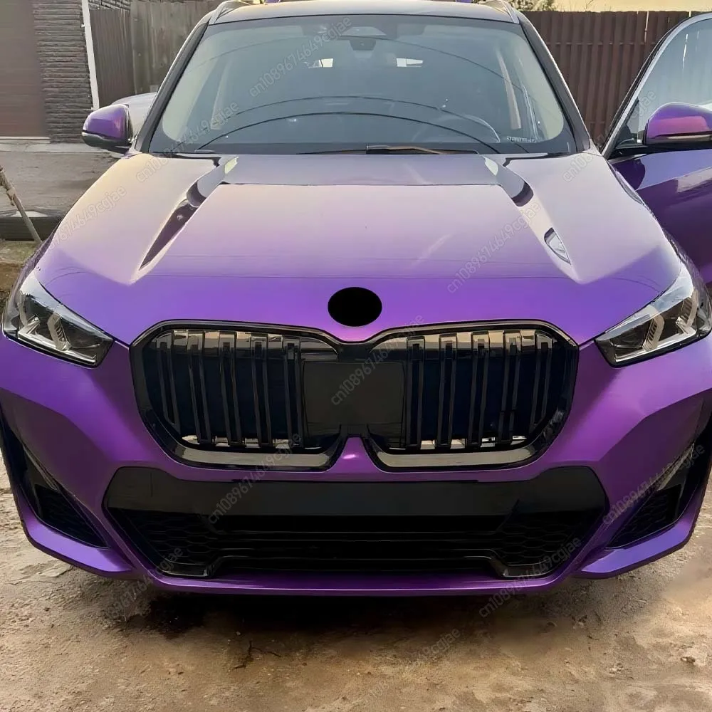 BMW X1 U11 iX1 M-Sport 2022-2024 레이싱 그릴 자동차 스타일링 바디 키트 튜닝 글로스 블랙 프론트 그릴 범퍼 더블 슬랫 그릴