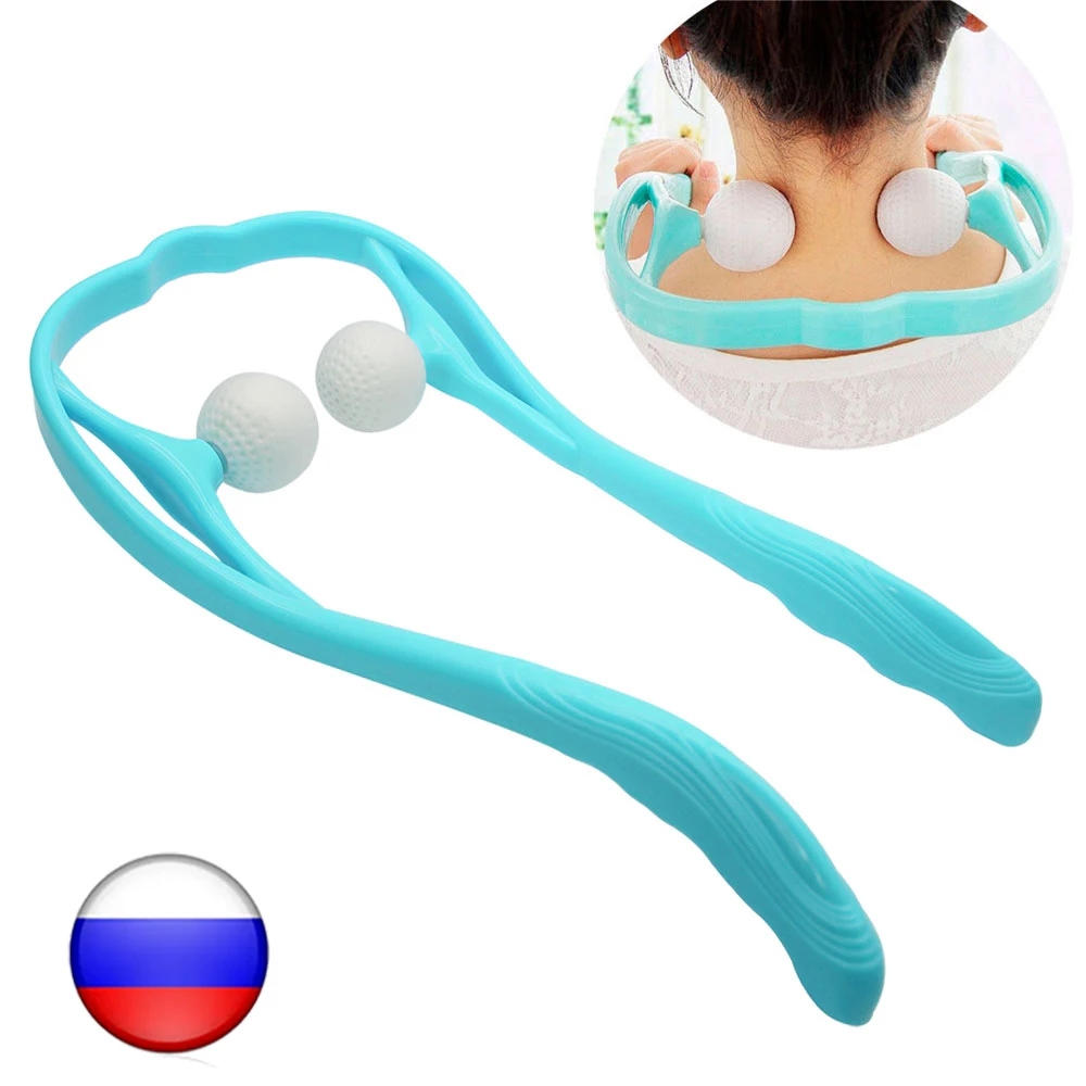Neck Massager Therapy Neck and Shoulder Dual Trigger Point Roller Self