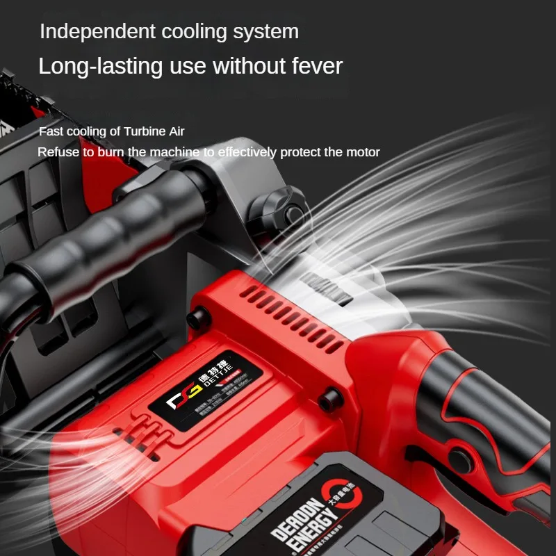 16-inch Rechargeable High-power Electric Chain Saw Home Use Cordless Lithium Electric Chain Saw Garden Pruning Saw 4