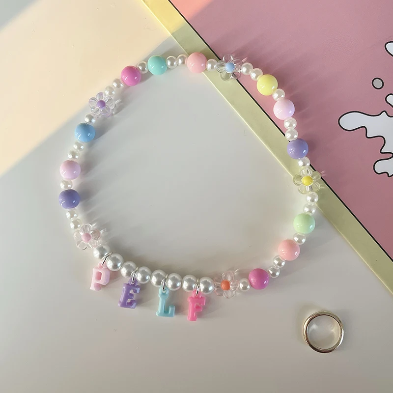 애완동물 고양이 및 개 이름 커스텀 브랜드 펜던트, 진주 구슬 목걸이, 고양이 칼라 장식 목걸이, 고양이 키트, 개 키트