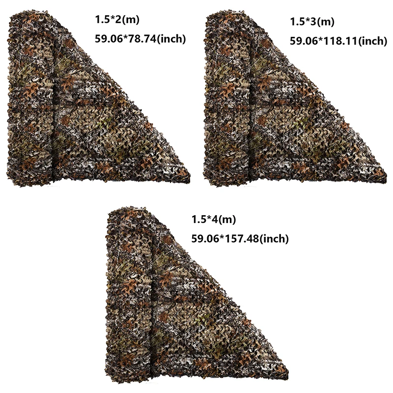 Camo Netting Bulk Roll Mesh Cover Blind Net Camo Outdoor Sun Shade Camping Shooting Hunting Fence Camouflage Net Awning Jungle