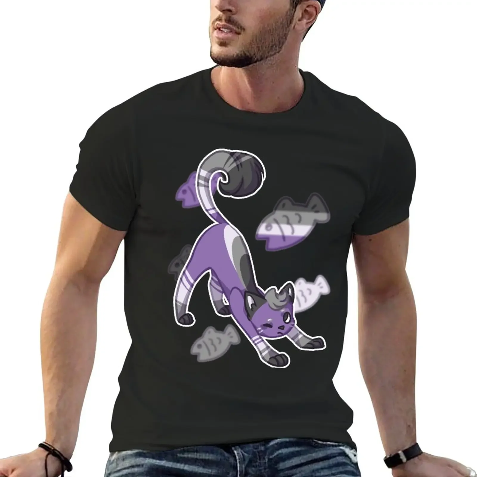 

Ace Cat T-Shirt Aesthetic clothing graphics tops mens white t shirts