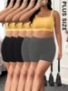 5 pack Plus Size High Elasticity Sports Shorts Biker Shorts For Women Super Soft Yoga Running Gym Fitness Women's Activewear