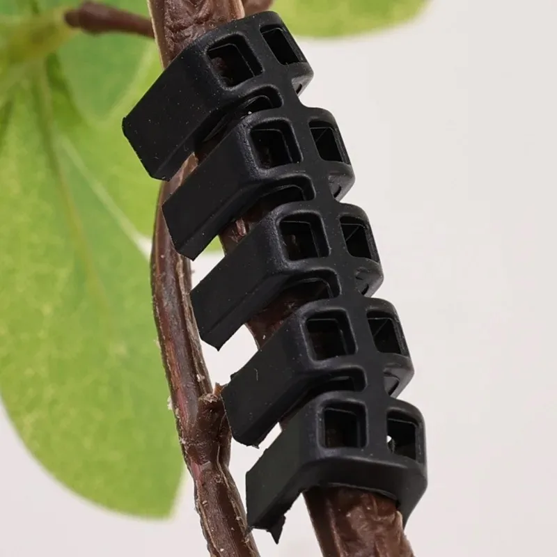 Plastic Plant Clips 100/50PCS Plastic Plant Bender 90 Degree Low Stress Clip Reuseable Plant Stem Branche Bending Support Clamps Training Clips