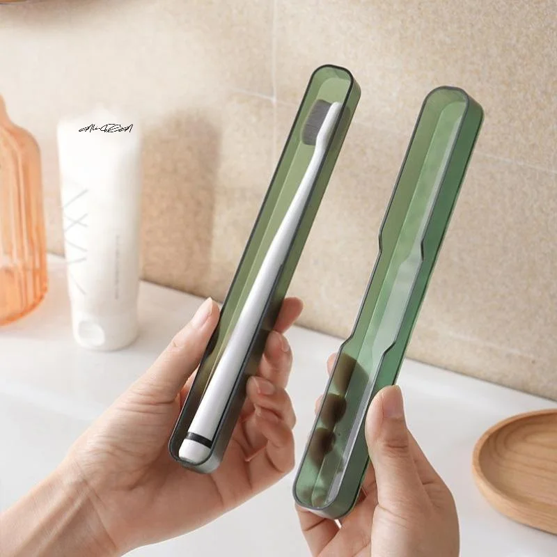 Portable Toothbrush Storage Organizer Case - Travel Holder for Outdoor and Bathroom Essentials