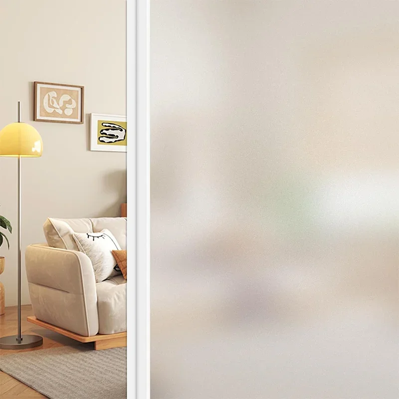 Window Privacy Film Non Adhesive Static Cling Glass Stickers Sun UV Blocking Heat Control for Home Office