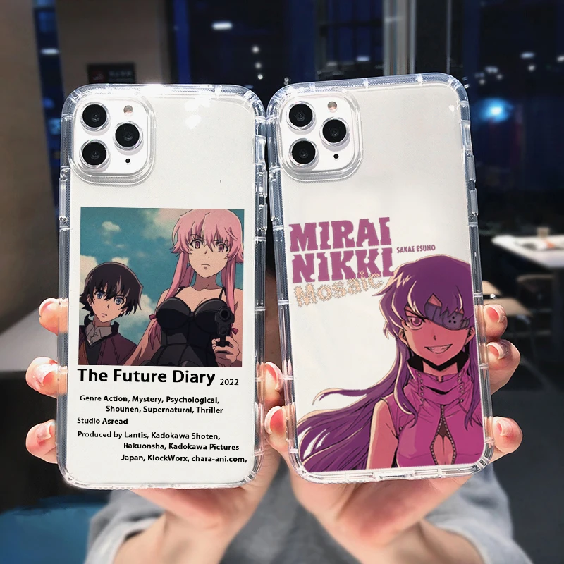 Future Diary Mirai Nikki Phone Case For iPhone 14 12 11 13 Pro Max Mini 7 8  Plus SE 2020 X XS XR Lambskin Cover - AliExpress