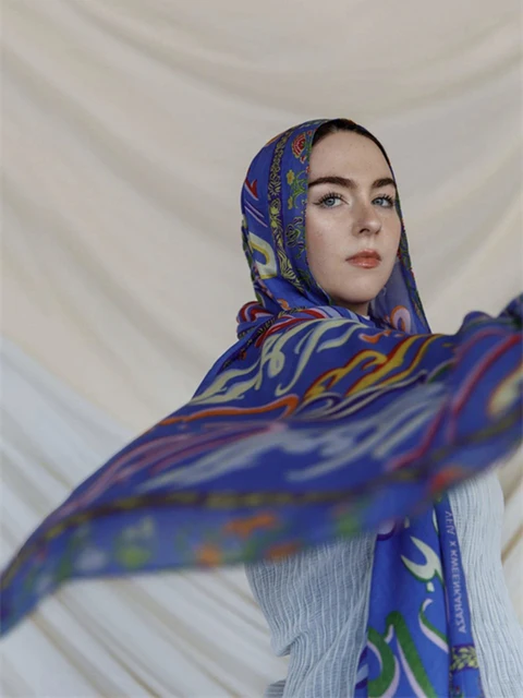 1 pièces Ramadan Hijab imprimé léopard femmes bohème aquarelle doux musulman Hijabs Floral respirant châle enveloppement écharpe foulard chaud