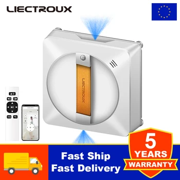 (Promo Code:AEEU03) Liectroux YW710 Window Cleaning Robot, Dual Water Spray, Smart Glass Wet Mop, Home Robot Vacuum Cleaner, Edgeless Work, AI Map Route, Remote and App Control 1