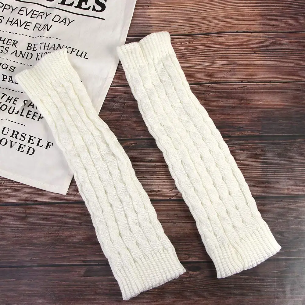 

Зимние милые женские шерстяные Бальные Осенние теплые носки в стиле "Лолита" для ног, гетры для ног, гетры, коленный чехол