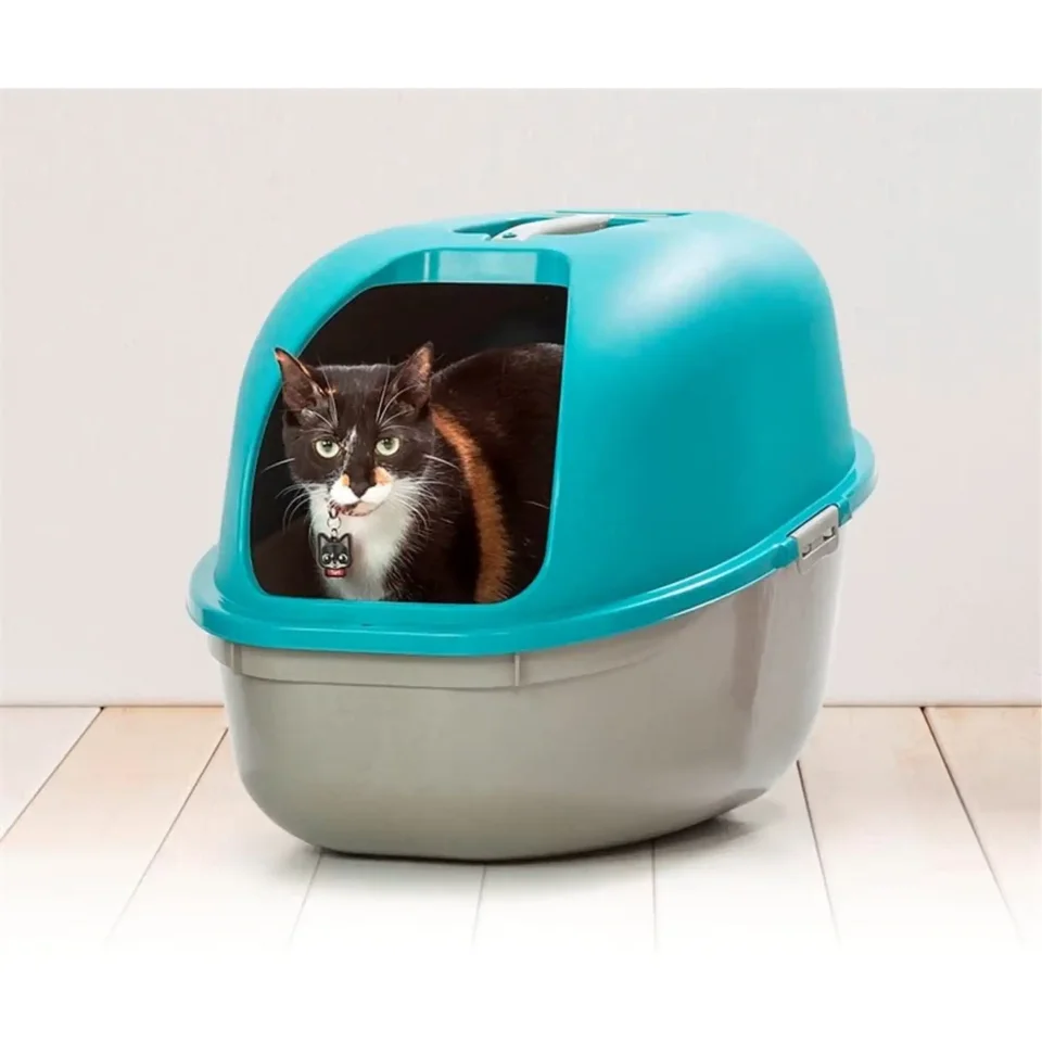 Privacy Hooded Cat Litter Box with Scoop