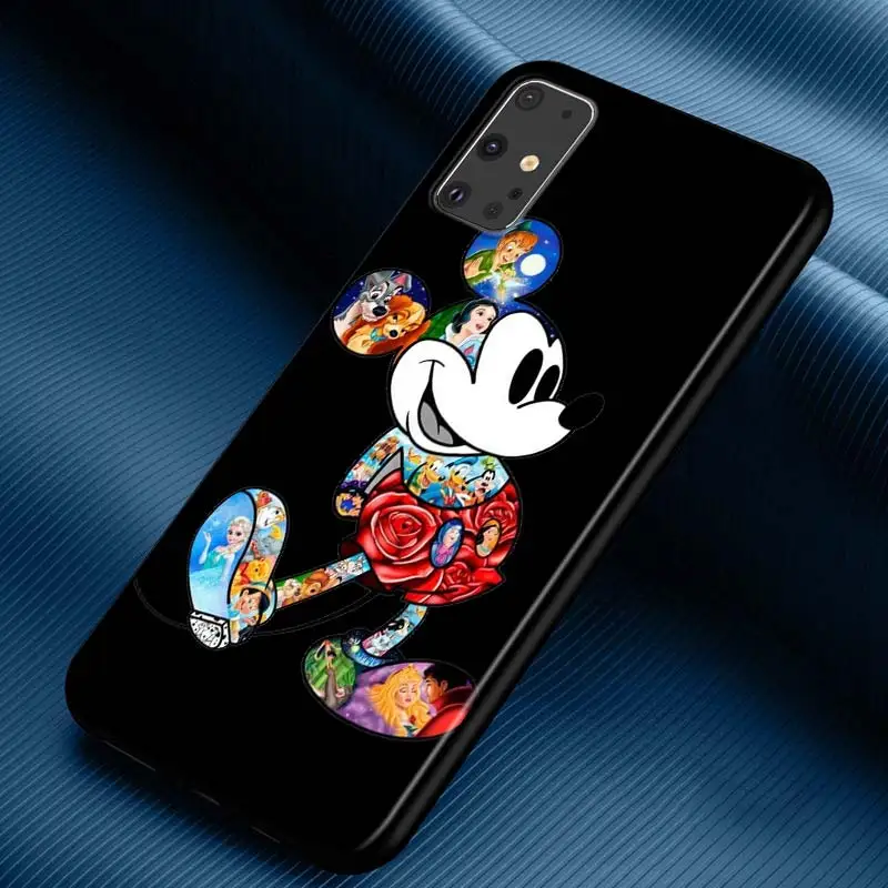 Dark Mickey Mouse For Samsung Galaxy S22 S21 FE Ultra Pro A03S A13 A53 A33 A03 M32 M22 M12 M52 A22 4G M21 Soft Phone Case kawaii phone cases samsung