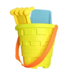 Beach Toy Set 5PCS Sand Bucket Set Backyard Game For Kids Ages 3 Toddler Outdoor Toys Boosts Fine Motor Skills