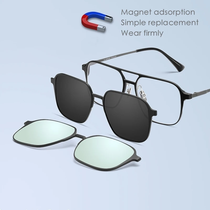 Clip On Colorblind Glasses Men Anti Blue Light Night Vision