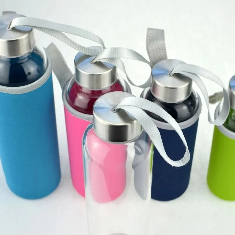 500ml glass Sports Water bottle portable transparent 300ml 420ml water cup advertising glass Drinking Plastic Water bottle cup water bottle sports water bottle glass bottle