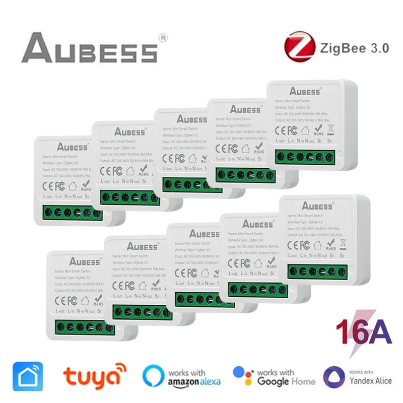 

Умный светильник ель света Tuya ZigBee 3,0, 16 А, автоматизация умного дома
