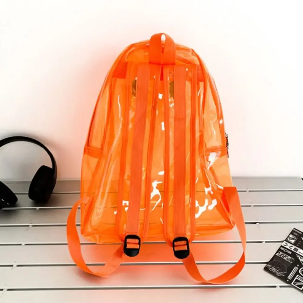 PVC Transparent Backpack for Boys and Girls