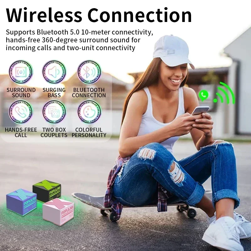 X1 Wireless Bluetooth Speaker Mini Audio Portable Player Small Home High Sound Quality Sound Suitable for Mobile Phones Computer