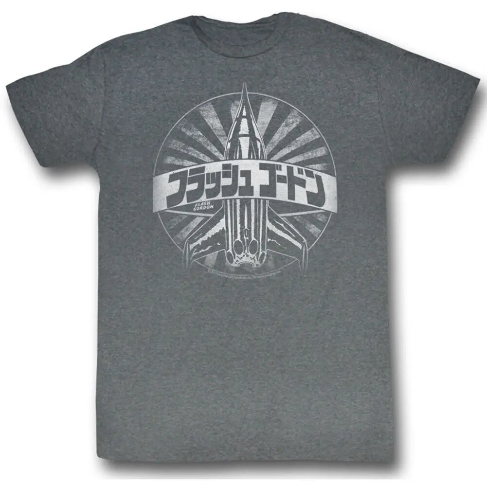 T-Shirt Flash Gordon Sugo Da Uomo Large Arctic Grey Triblend