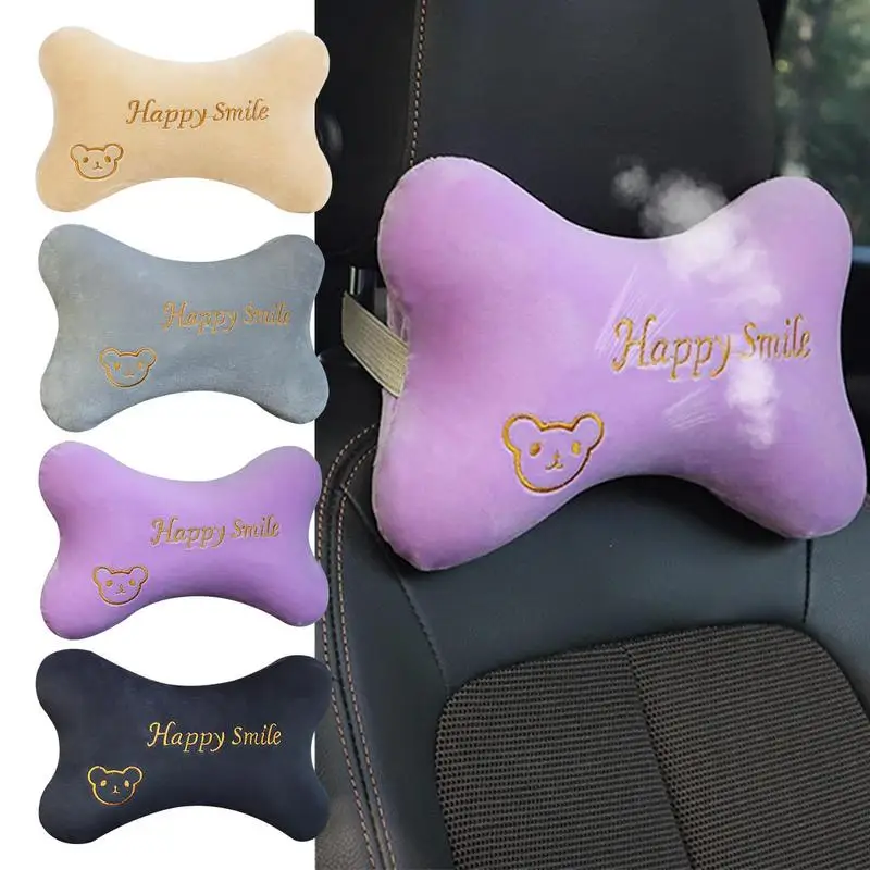 

Car Seat Headrest Pillow Travel Rest Sleeping Soft Comfortable Easy Installation Cute Head Rest Cushion Neck Pillow For Car