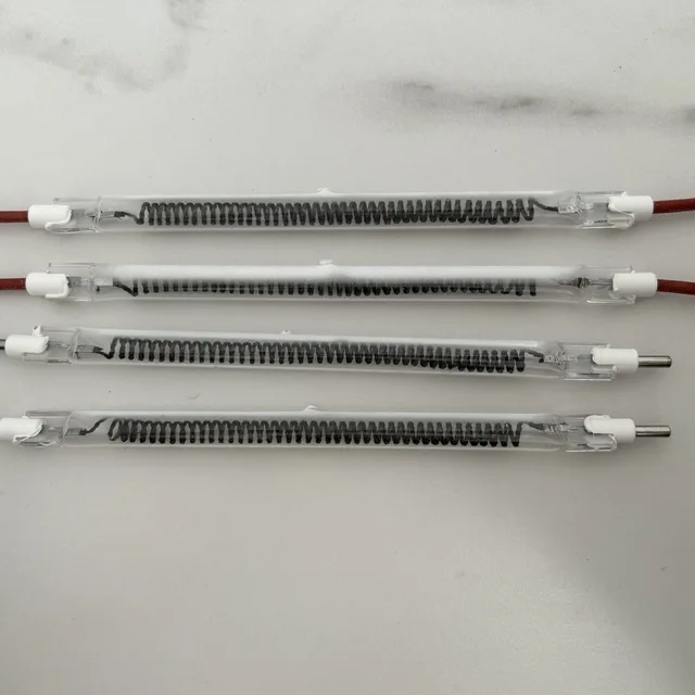 110V 300W Clamp Szénszál Fél Fokú Fehér Fűtőcső A Fűtés Otthonához