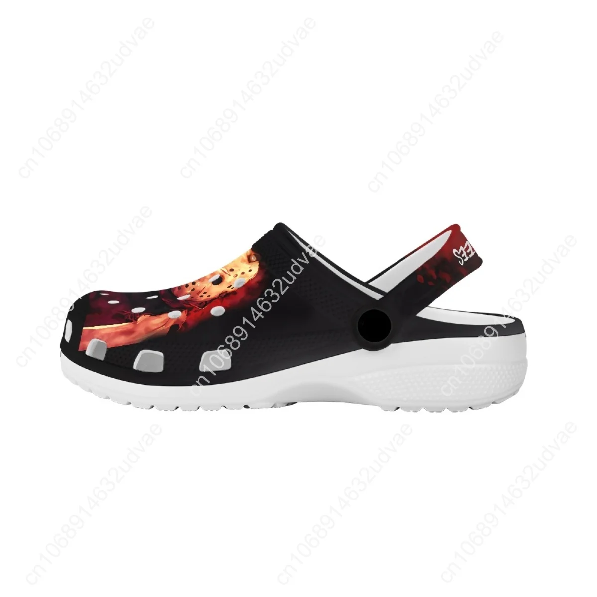 Michael Myers Print Unisex Clogs Breathable Non-Slip Sandals for Women Men Halloween Horror Movie Adults Hole Shoes