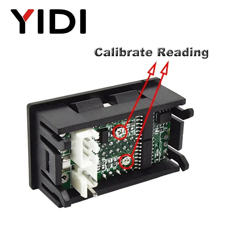 0.56 Digital LED Display Voltmeter Ammeter DC 0-100V AC60-500V Red Blue 1A 10A 50A 100A Voltage Current Meters Tester Detector