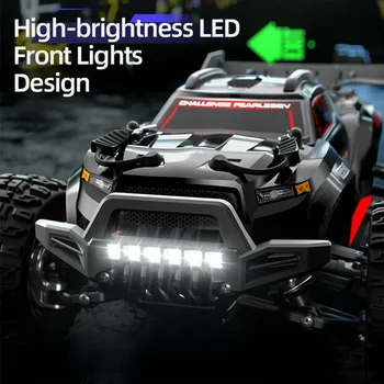 1/16 RC Offroad Monster Truck – Durable Beginner Remote Control Car, High Speed 40 km/h with 2 Rechargeable 7.4V 1500mAh Batteries