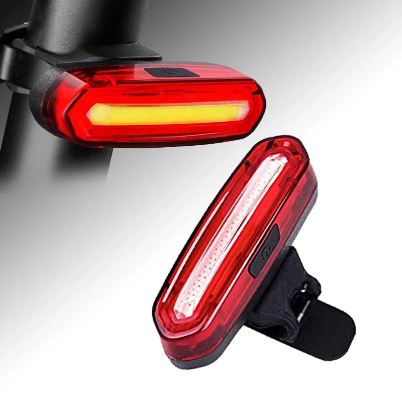 BikeTailLightWaterproofLEDBikeFrontRearLightBicycleUSB