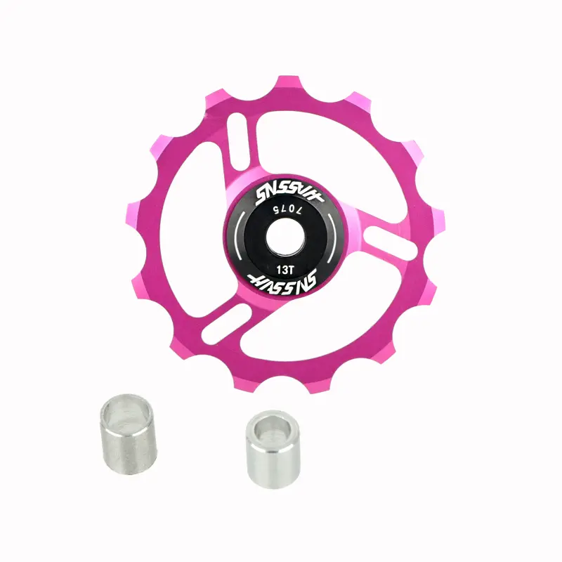 HASSNS Mtb Pulleys Bicycle Derailleur Metal Ceramics Bearing Road Mountain Bike Rear Derailleur Pulley Wheel 11T 13T Cycling - Image 7