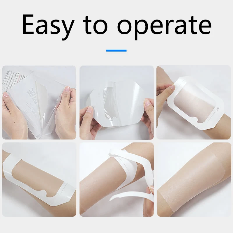 10pcs 6X7 10x12cm Transparent Film Dressing Waterproof Wound Bandage Adhesive Patches Post Surgical Shower Or IV Shield Tattoo