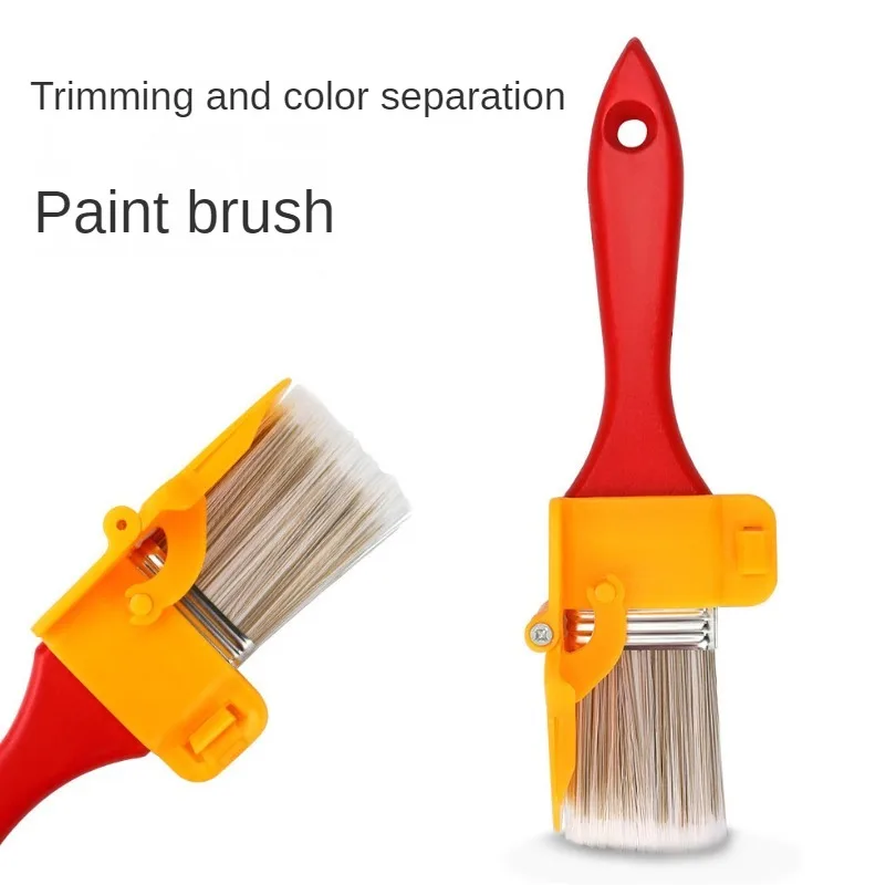 

Edger Paint Brush Latex Paint Trimming Color Separator Clean Cut Painting Brush Wood Handle Tool for Frame Wall Edges Trim
