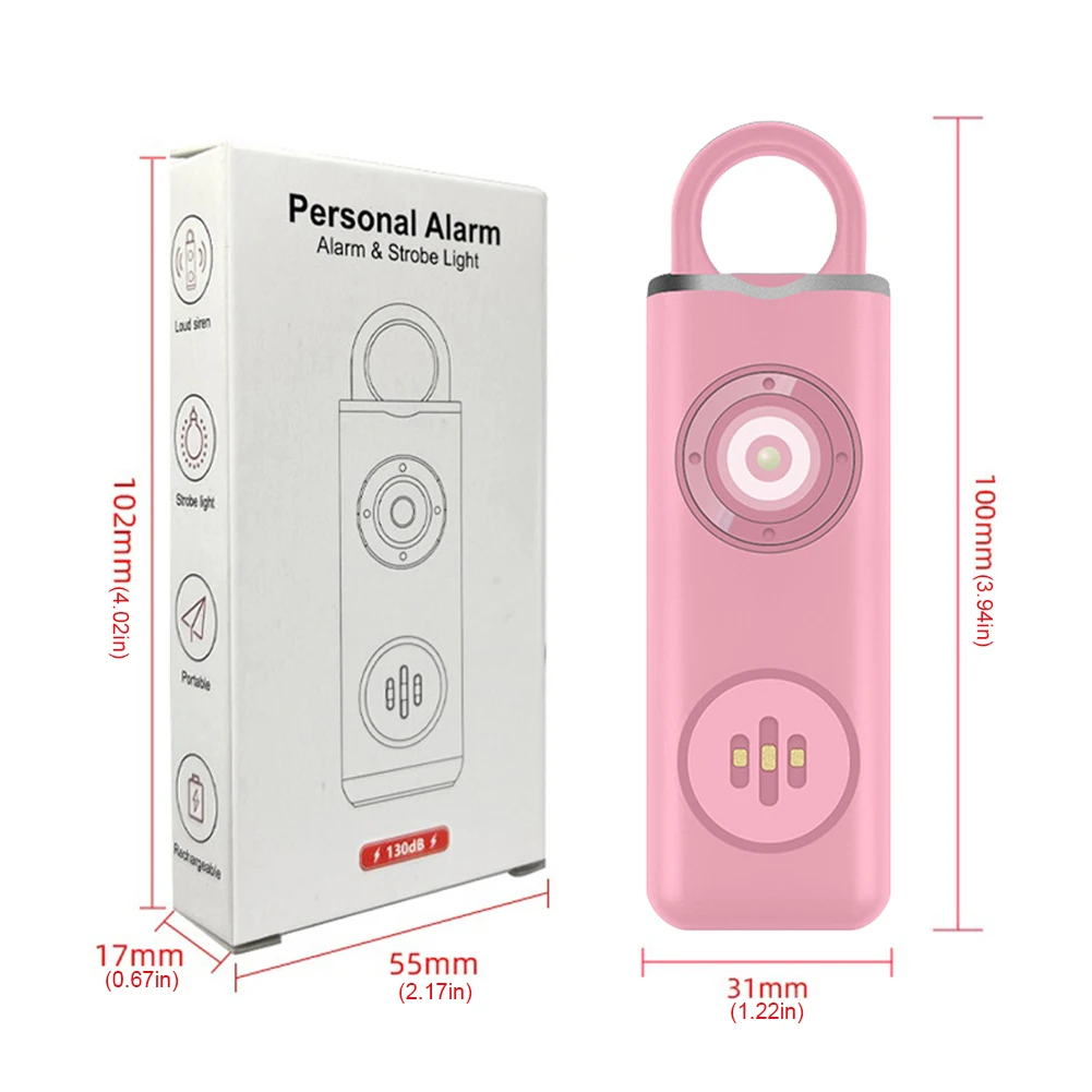 130dB Personal Self Defense Alarm for Women