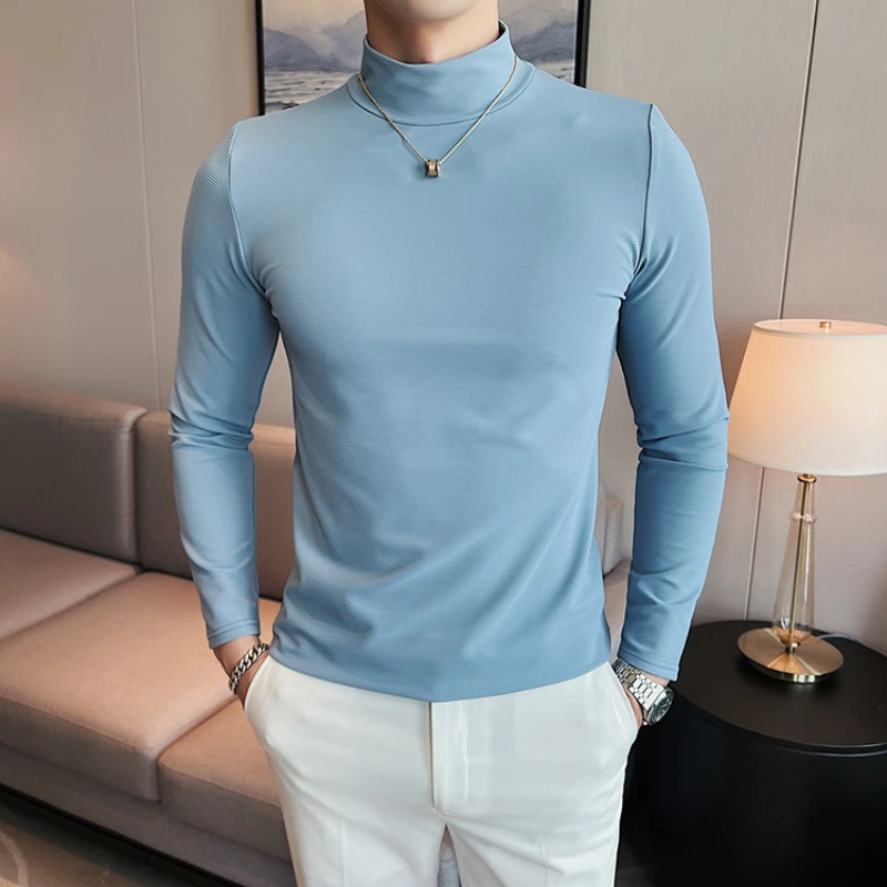 Men's Bottoming Shirt Half Turtleneck Half Turtleneck Bottoming Shirt