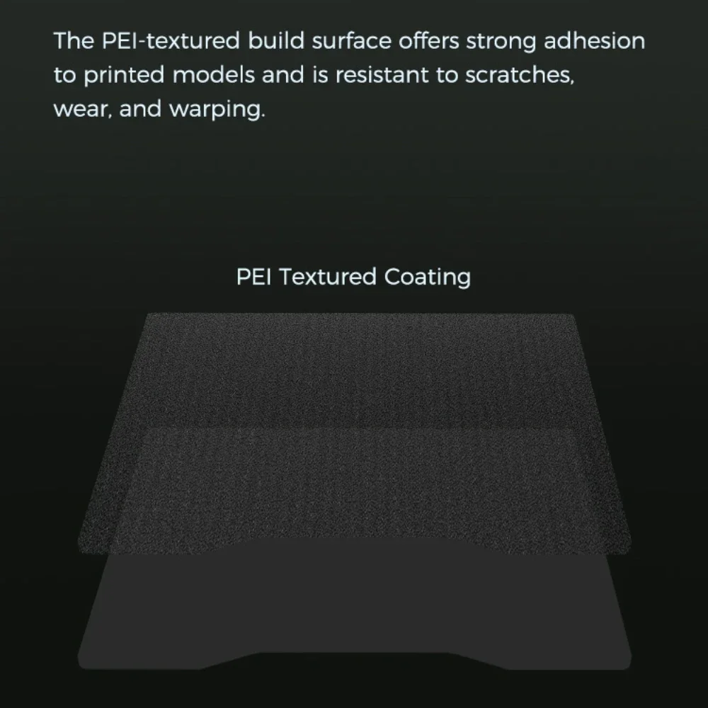 High-Strength Wear-Resistant Black Textured PEI Printing Platform with Enhanced Flatness