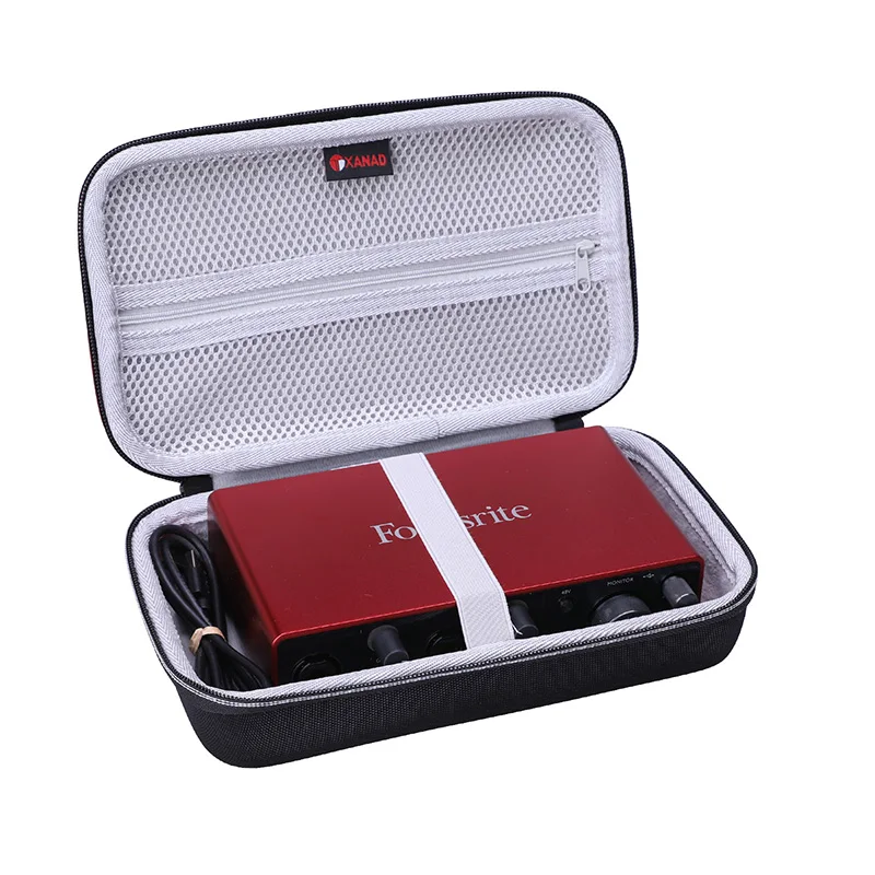 XANAD EVA Hard Case for Focusrite Scarlett 4i4 3rd Gen Protective Box Storage Bag(Case Only) dj controller case,stereo mixer case,moving head light case
