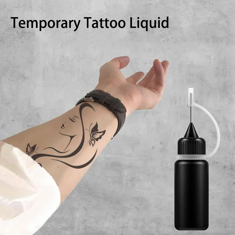 10 Ml Temporary Tattoo Liquid DIY Tattoo Juice Semi-non-reflective Milk Henna Tattoo Waterproof For Body Art Paint Drop Shipping_voghion.com
