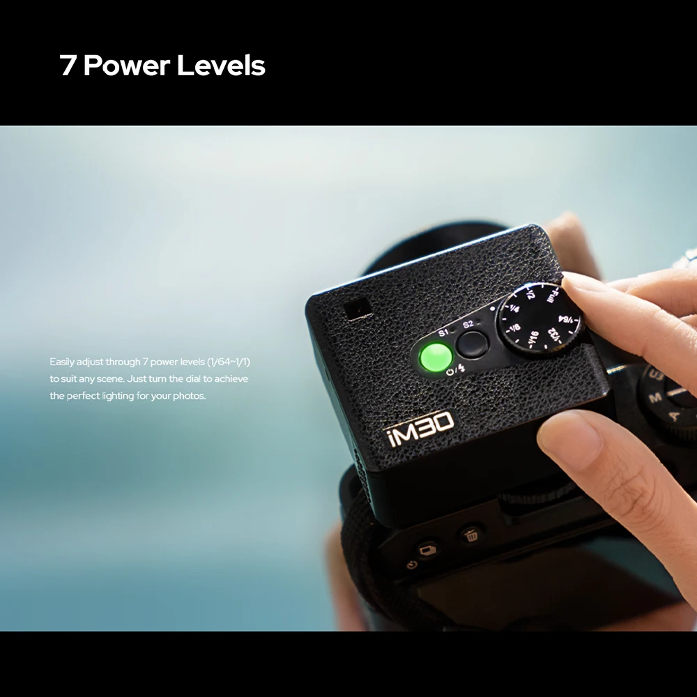 Godox iM30 미니 휴대용 플래시 카메라 플래시 (캐논, 후지 f1-230, zv1, 리코, 니콘, 파나소닉, 올림푸스, 펜탁스, 대부분의 SLR 카메라 호환)
