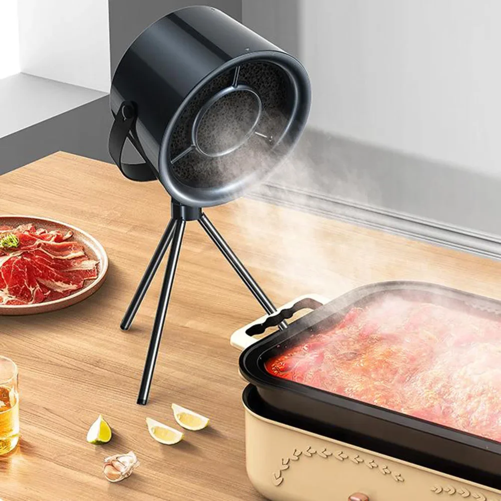 Tabletop Range Hood For Outdoor Grilling With Filters Three Speeds Grilling Cooking Hot Pot Air Filtration Household Tools