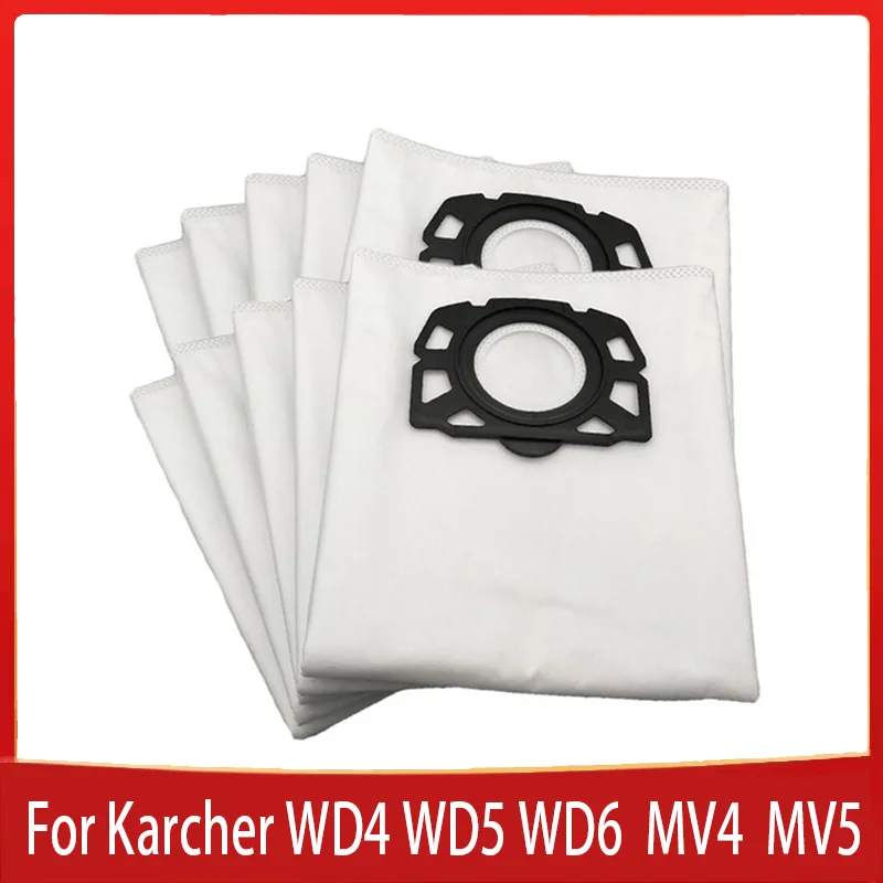 Bolsas Karcher Wd3 MisterVac | Compatible Con Bolsas De Repuesto Para Aspiradora 10 Piezas Kärcher WD 5.400 Nass/Trocken Bolsa Aspiradora Karcher