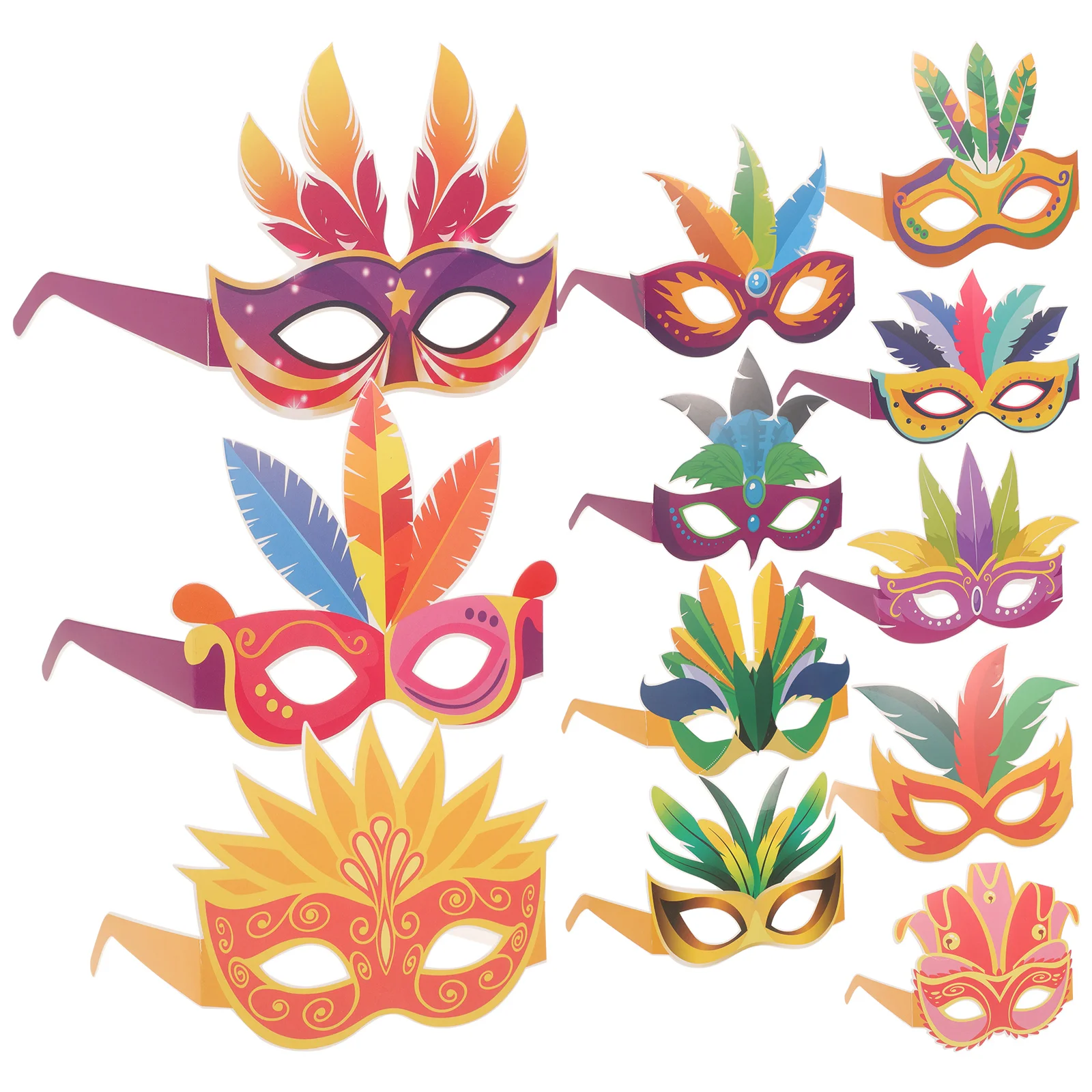 Paper Glasses Carnival Sunglasses Party Decorations Novelty Eyewear Creative Accessories Headwear Fashion Props 12 Pcs