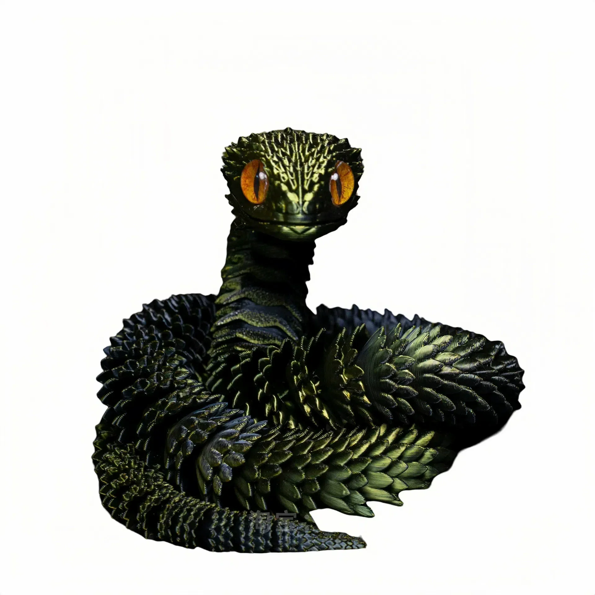 ATESSON 3D Printed Snake,3D Printed Animals,3D Printed Toys Flexible Joints 12" 3D Snake,Home