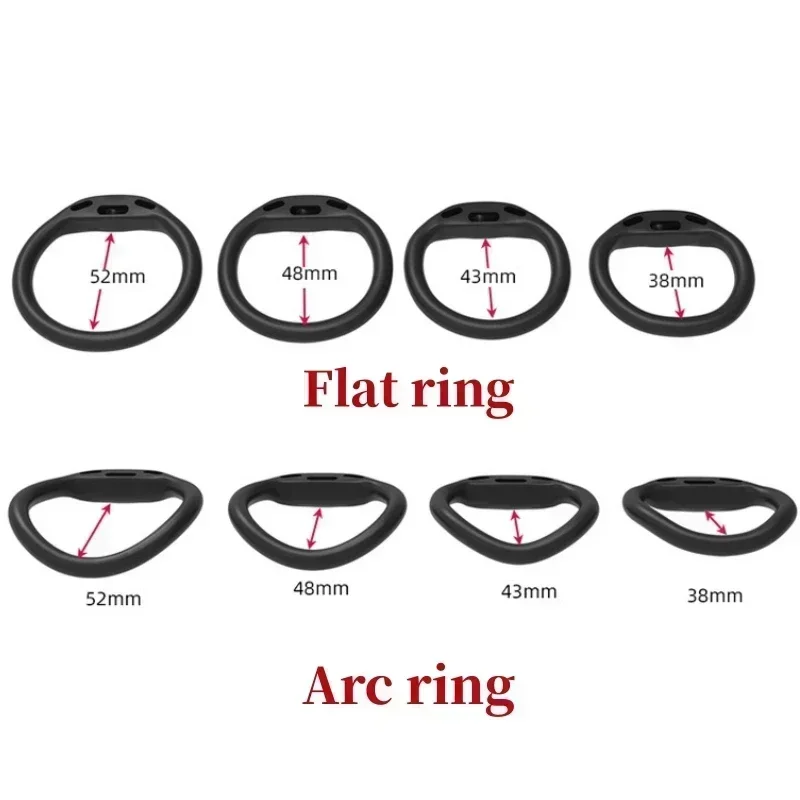 Male Chastity Cage Discreet Sissy Femboy Chastity Cock Cage Device Penis Rings Male with 4 Size Sex Toys
