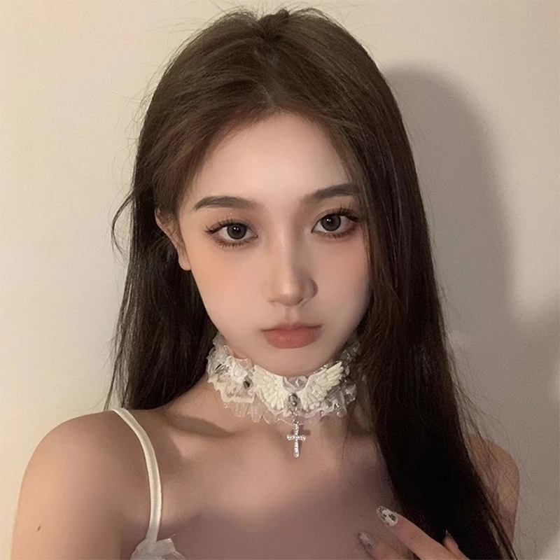 

2024 New lace Collar Hip Hop Rock Party Gift For Women