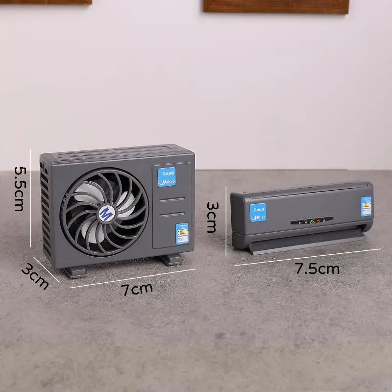 1:12 인형집 미니어처 에어컨 / 에어컨 실외기 가구 홈 모델 장식 장난감 인형집 액세서리