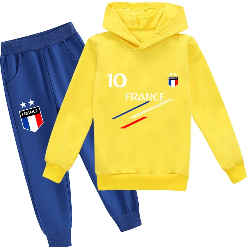 Kids Clothes Baby Boys France Football 10 MBP jersey Tracksuit 2Pcs Children Boy Sports suit Outfits Sets kids clothes